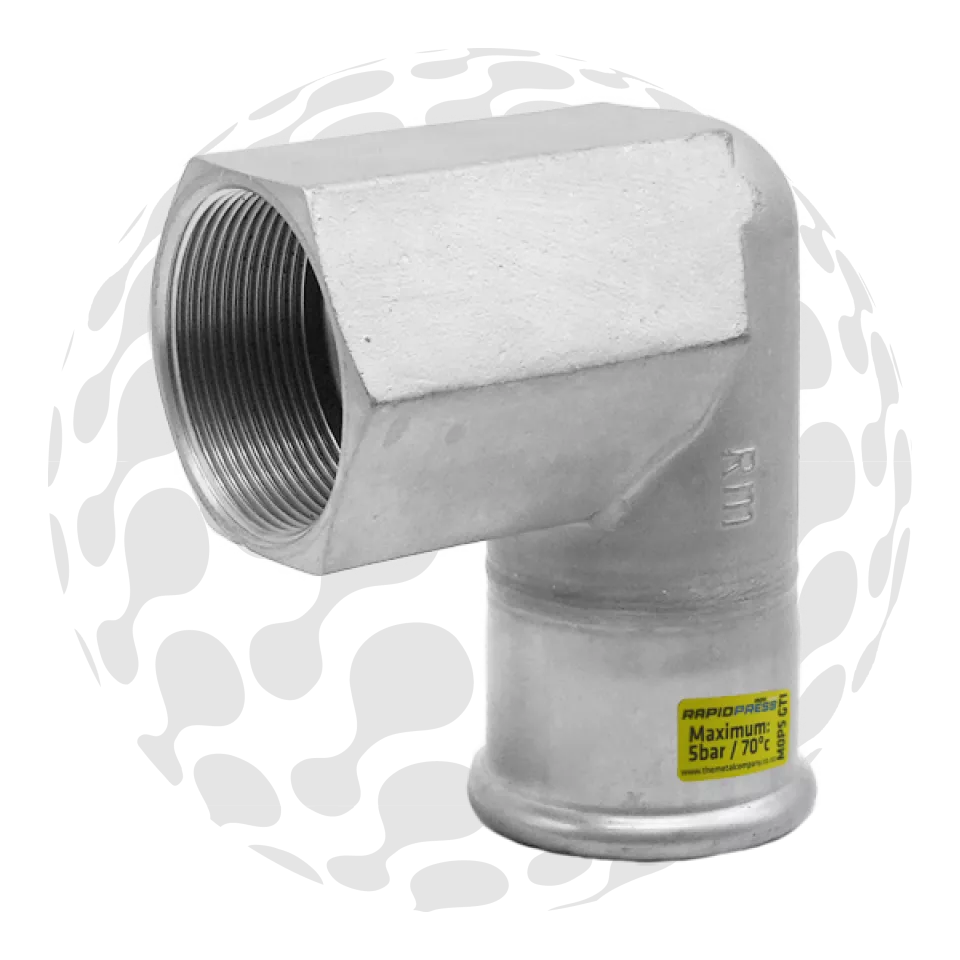 RapidPress Gas Female BSP Elbow 90°