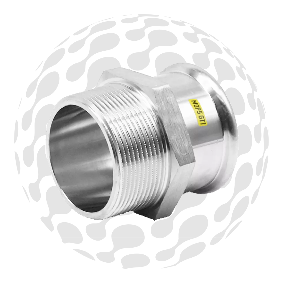 RapidPress Gas Male BSP Coupler