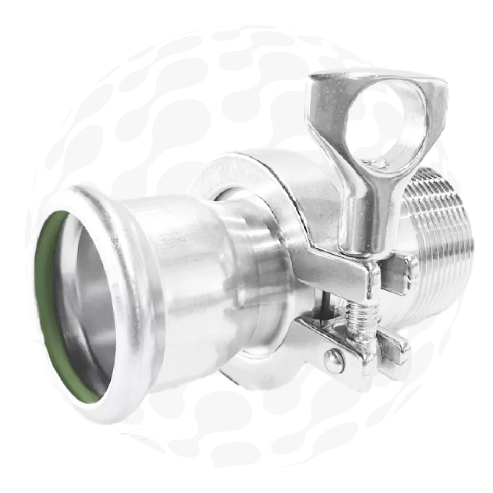 RapidPress Extreme to Male BSP Union with Tri Clover