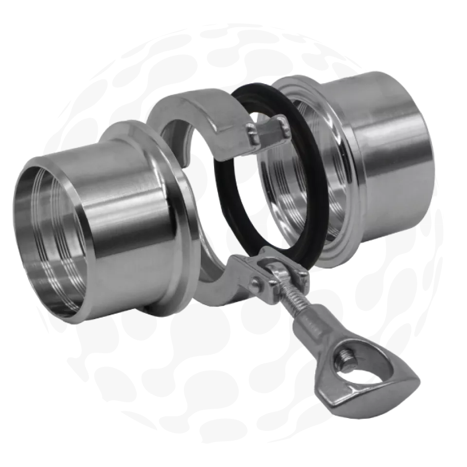 Tri Clover Union with Long Expansion Ferrule