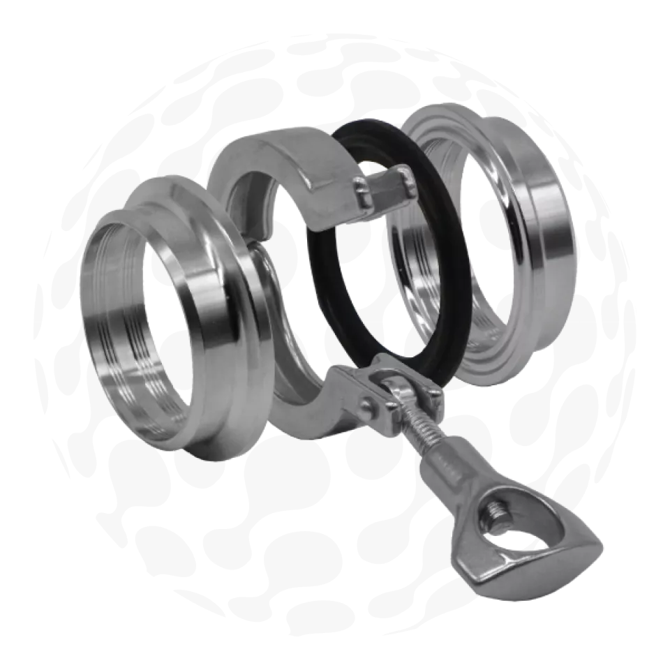 Tri Clover Union with Short Expansion Ferrule - EPDM